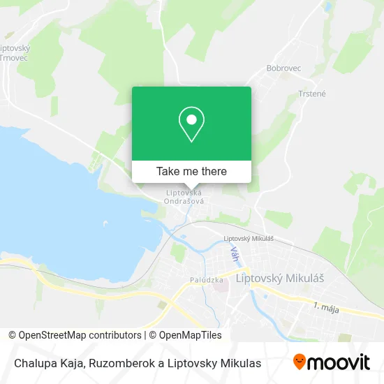 Chalupa Kaja map