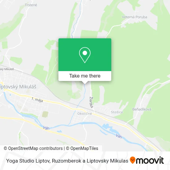 Yoga Studio Liptov map