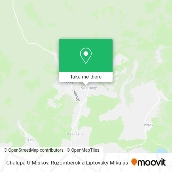 Chalupa U Miškov map
