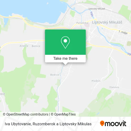 Iva Ubytovanie map
