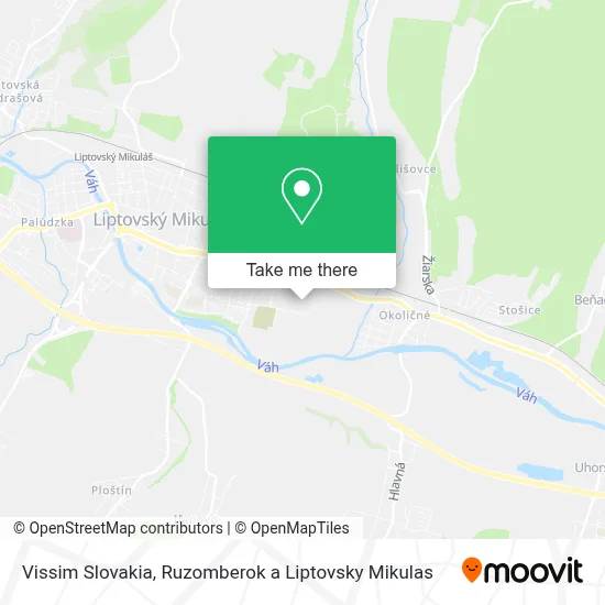 Vissim Slovakia map