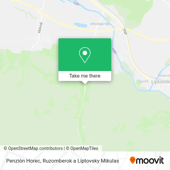 Penzión Horec map