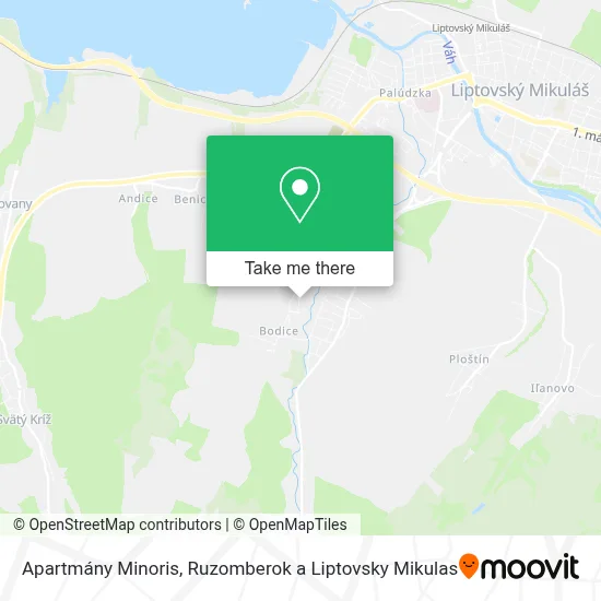 Apartmány Minoris map