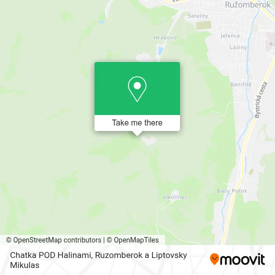 Chatka POD Halinami map