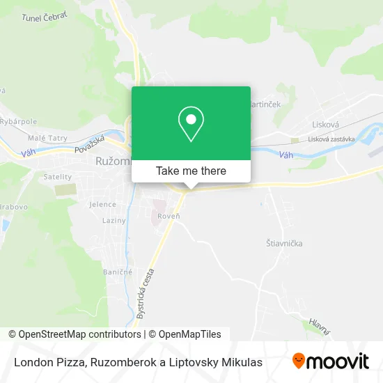 London Pizza map