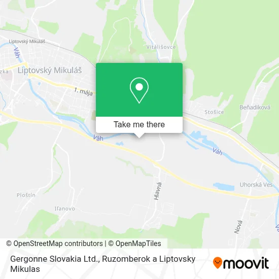 Gergonne Slovakia Ltd. map