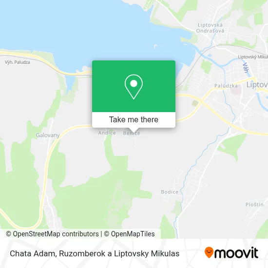 Chata Adam map