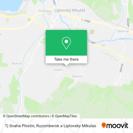 Tj Snaha Plostin map