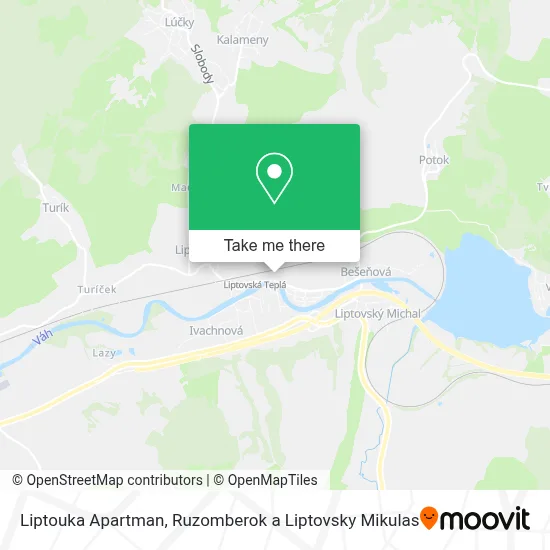 Liptouka Apartman map