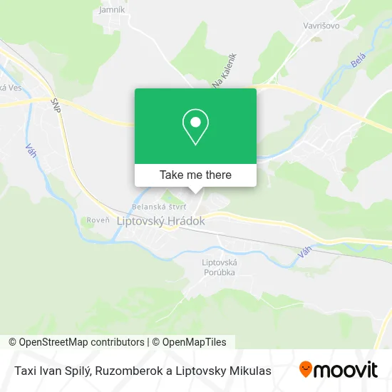 Taxi Ivan Spilý map