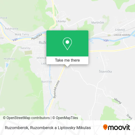 Ruzomberok map