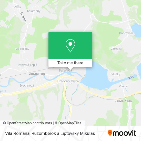 Vila Romana map