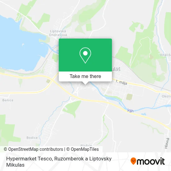 Hypermarket Tesco map