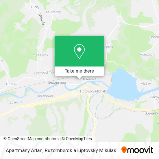 Apartmány Arlan map