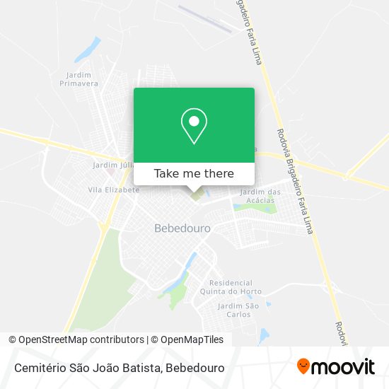 Cemitério São João Batista map