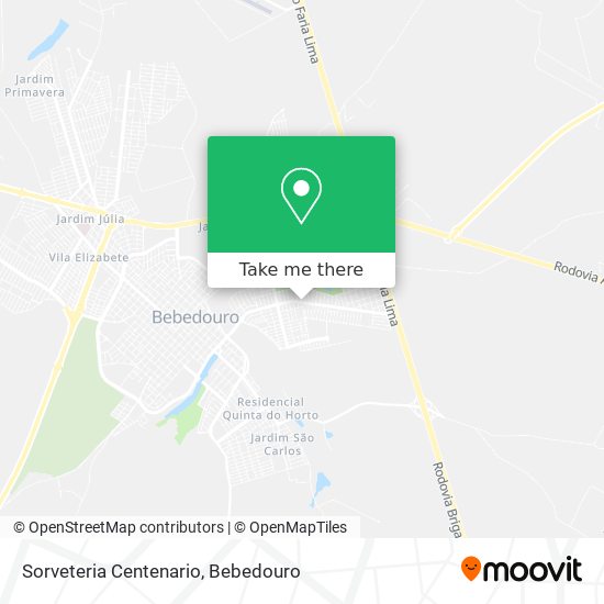 Sorveteria Centenario map