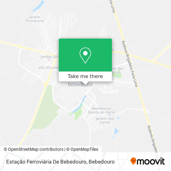 Estação Ferroviária De Bebedouro map