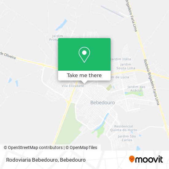 Rodoviaria Bebedouro map