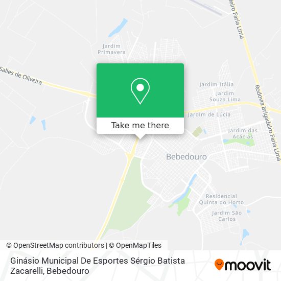 Ginásio Municipal De Esportes Sérgio Batista Zacarelli map