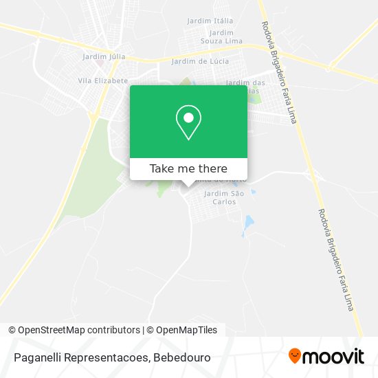 Paganelli Representacoes map