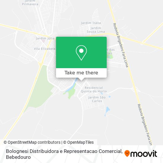 Bolognesi Distribuidora e Representacao Comercial map