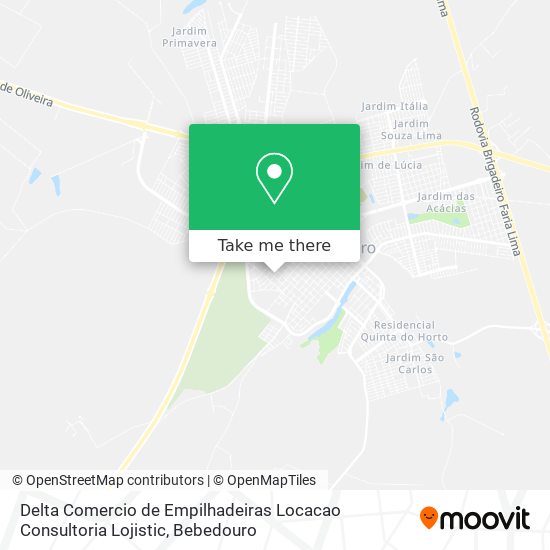 Delta Comercio de Empilhadeiras Locacao Consultoria Lojistic map