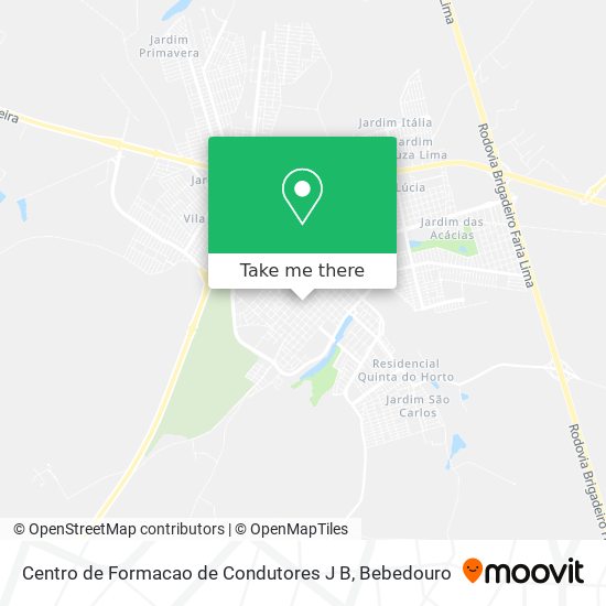 Centro de Formacao de Condutores J B map