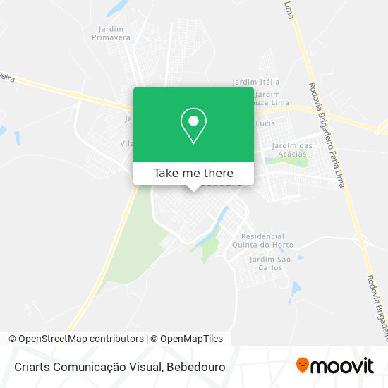 Criarts Comunicação Visual map