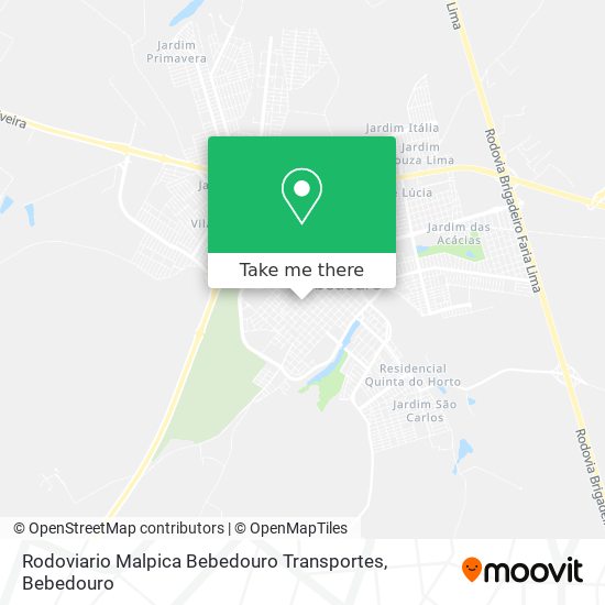 Rodoviario Malpica Bebedouro Transportes map