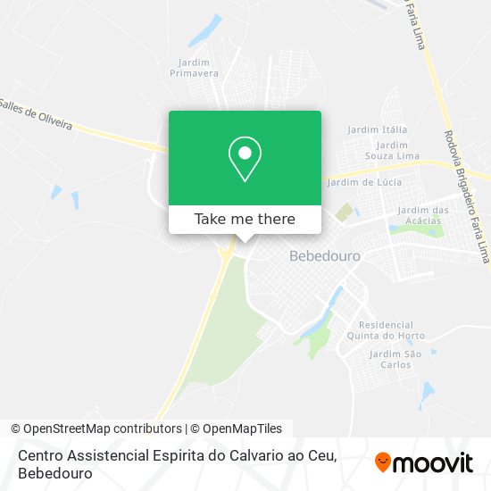 Centro Assistencial Espirita do Calvario ao Ceu map