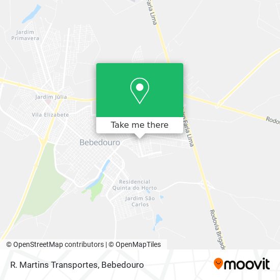 R. Martins Transportes map