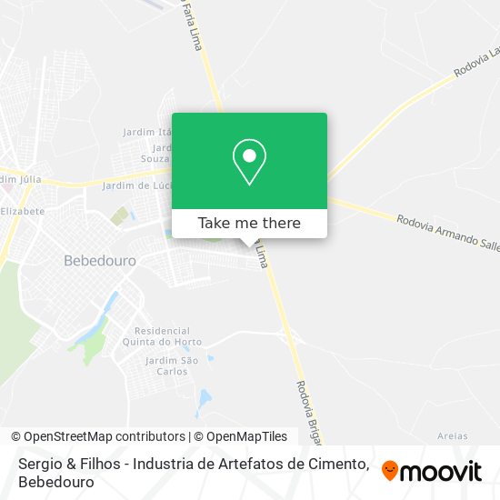 Sergio & Filhos - Industria de Artefatos de Cimento map