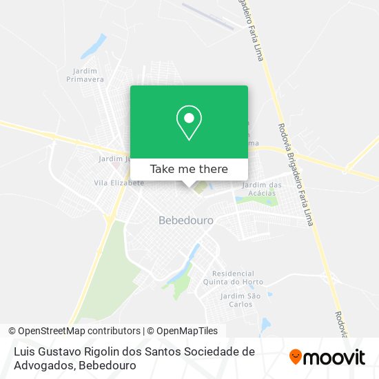 Luis Gustavo Rigolin dos Santos Sociedade de Advogados map