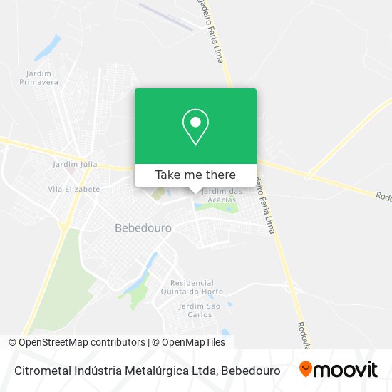 Citrometal Indústria Metalúrgica Ltda map