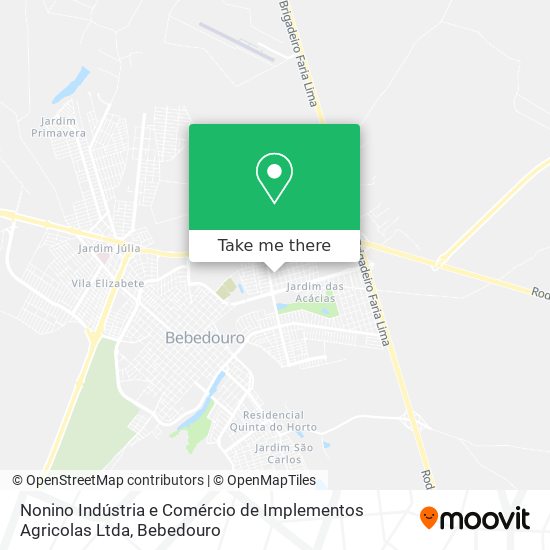 Nonino Indústria e Comércio de Implementos Agricolas Ltda map
