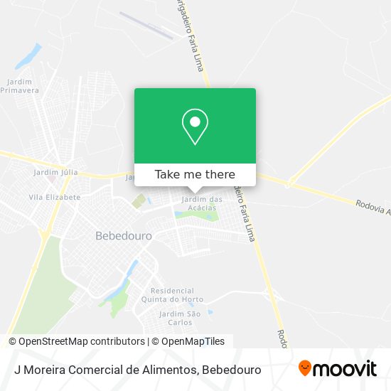 J Moreira Comercial de Alimentos map