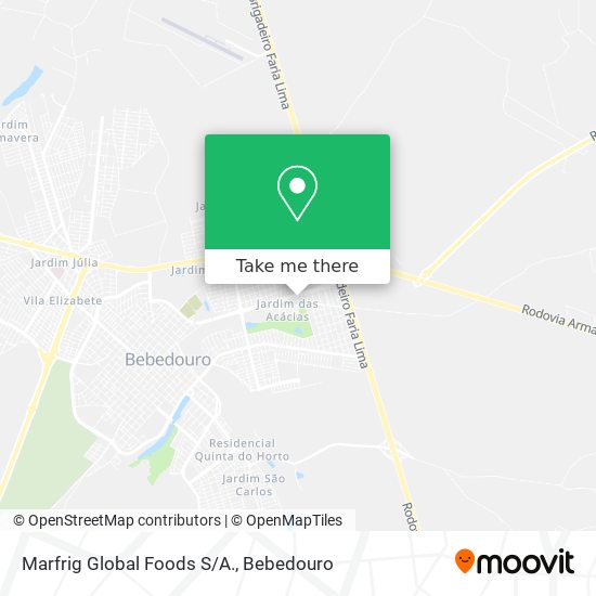 Marfrig Global Foods S/A. map