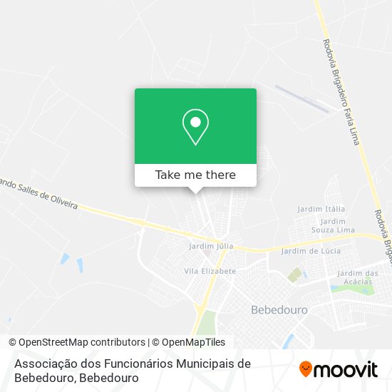 Associação dos Funcionários Municipais de Bebedouro map