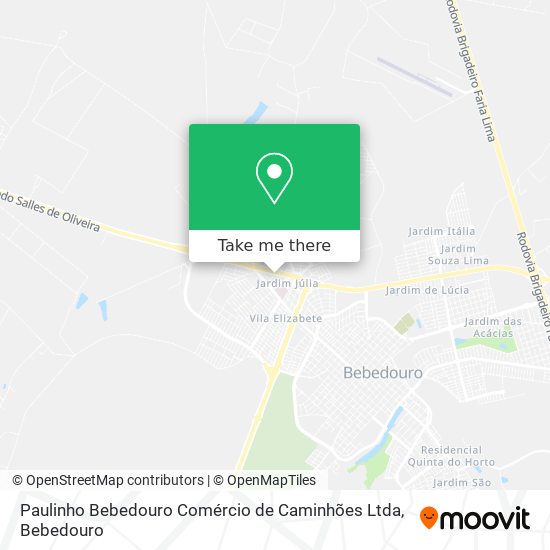 Paulinho Bebedouro Comércio de Caminhões Ltda map