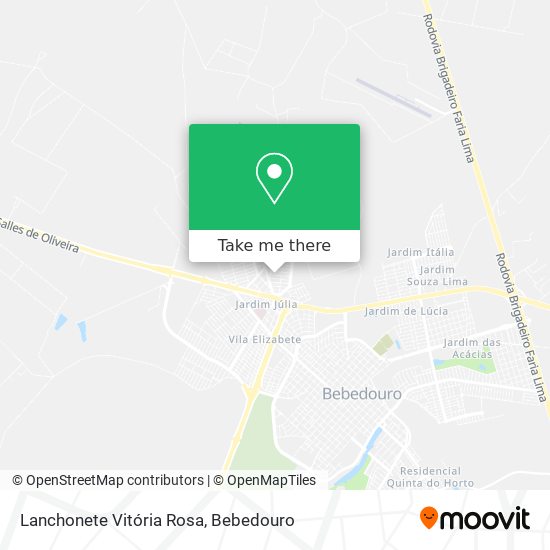 Lanchonete Vitória Rosa map