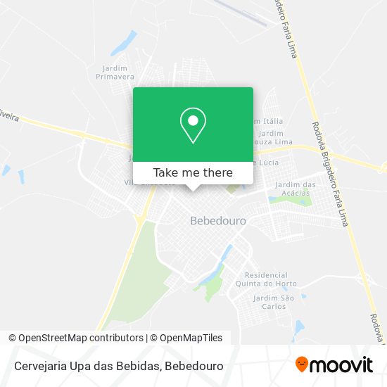 Cervejaria Upa das Bebidas map