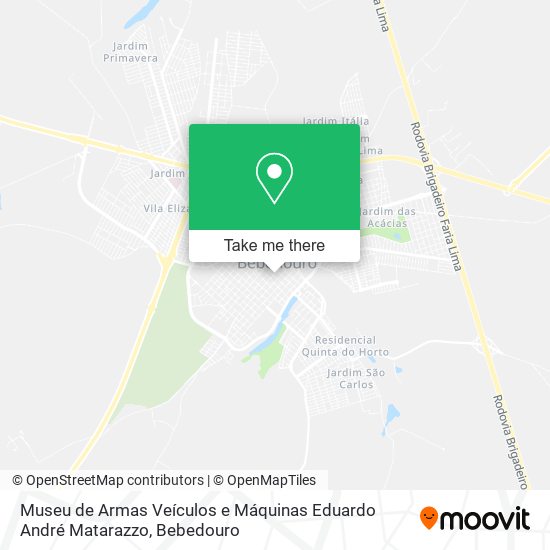 Museu de Armas Veículos e Máquinas Eduardo André Matarazzo map