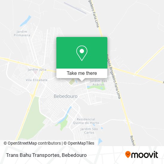 Trans Bahu Transportes map