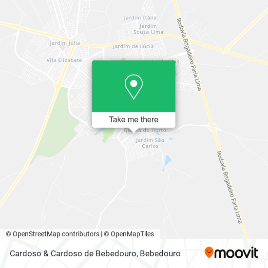 Cardoso & Cardoso de Bebedouro map