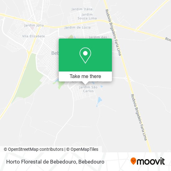 Horto Florestal de Bebedouro map