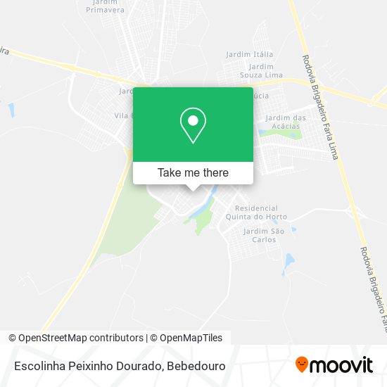 Escolinha Peixinho Dourado map