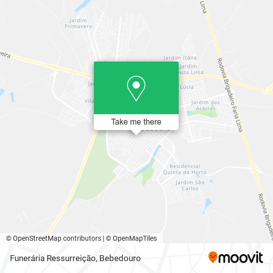 Funerária Ressurreição map