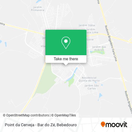 Point da Cerveja - Bar do Zé map