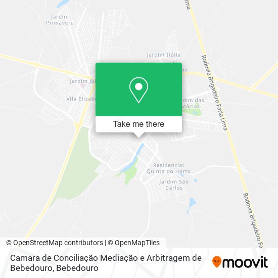 Camara de Conciliação Mediação e Arbitragem de Bebedouro map