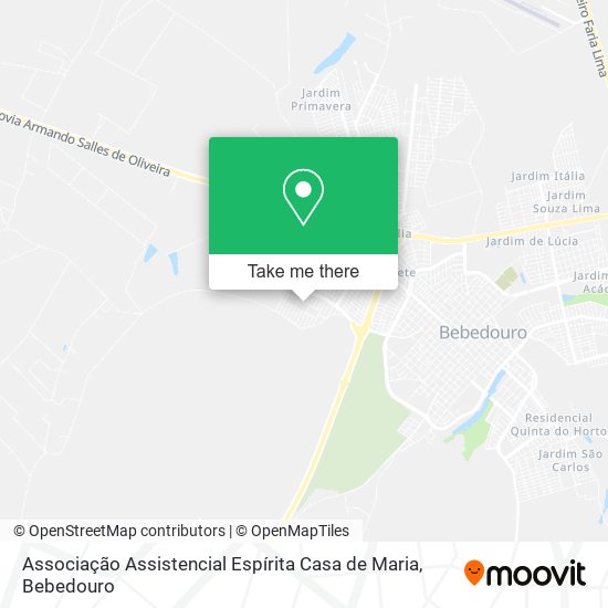 Associação Assistencial Espírita Casa de Maria map